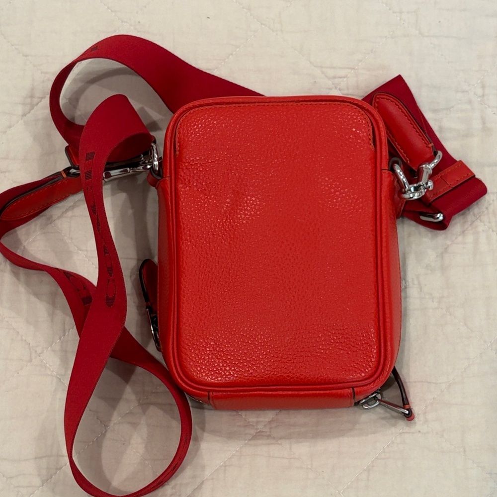 Coach Vibrant Red Crossbody Bag - Picture 4 of 7